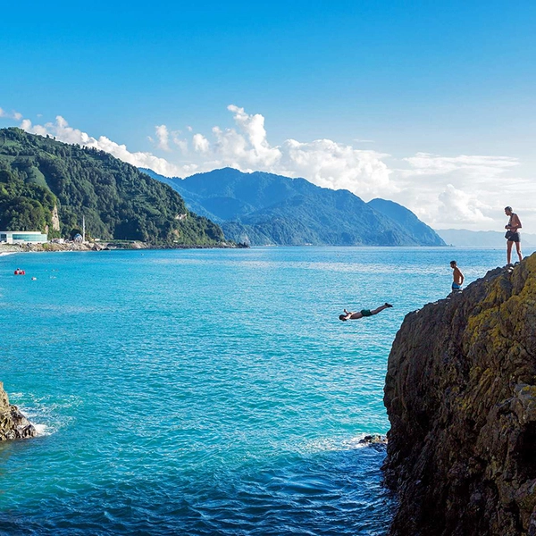 Georgian landscape road